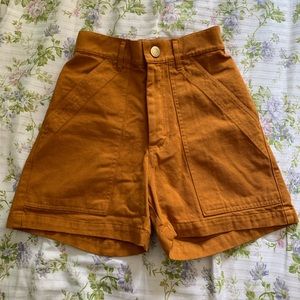 Big Bud Press Work Shorts in Spicy Mustard- XXS
